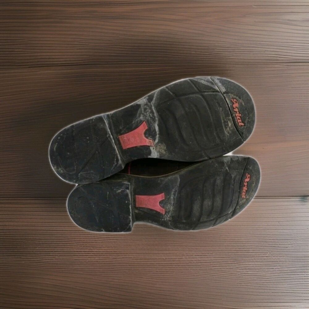 Ariat Western Boots Pink Camo Leather Square Toe Womens Size 8.5 Cowboy Fatbaby - Picture 5 of 7